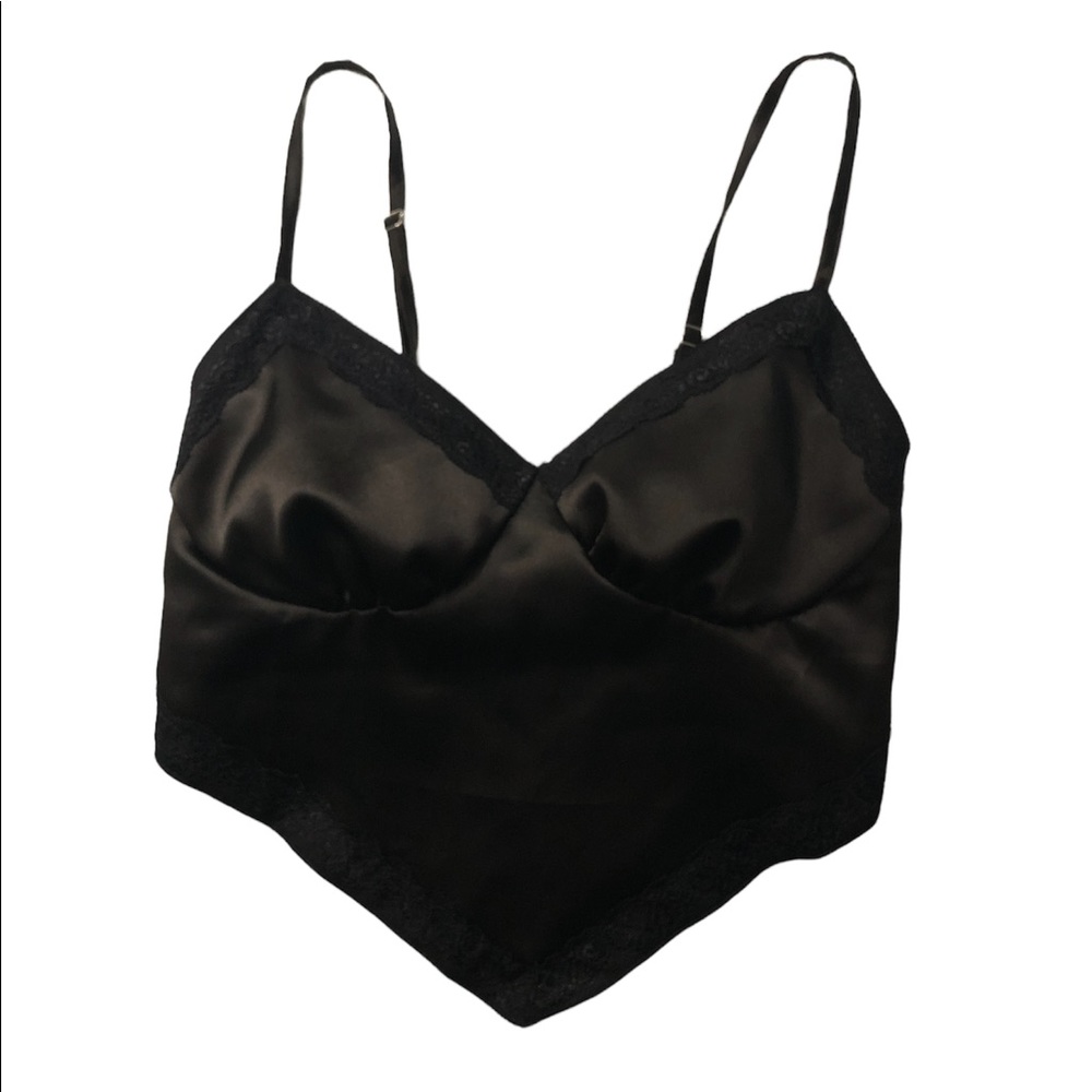 Black Satin Cami